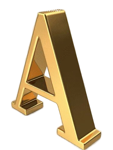 Буквы из латуни